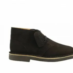 [04836] Clarks Desert Boot Junior Casual Shoes Dark Brown