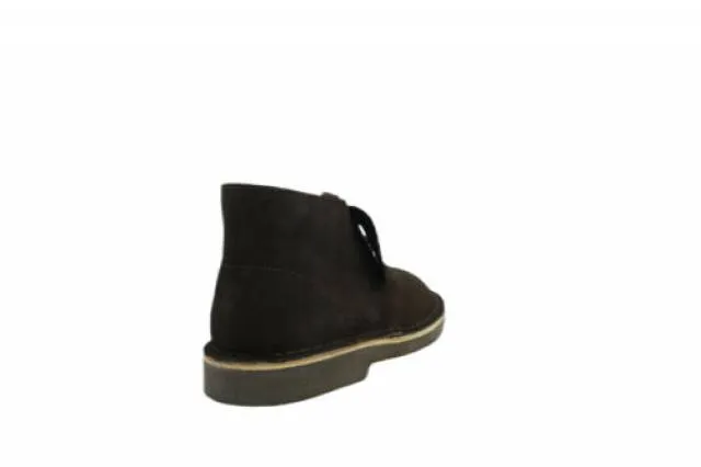 [04836] Clarks Desert Boot Junior Casual Shoes Dark Brown