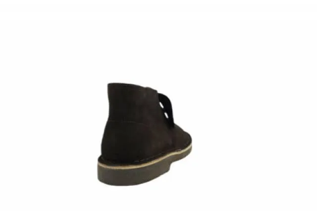 [04836] Clarks Desert Boot Junior Casual Shoes Dark Brown