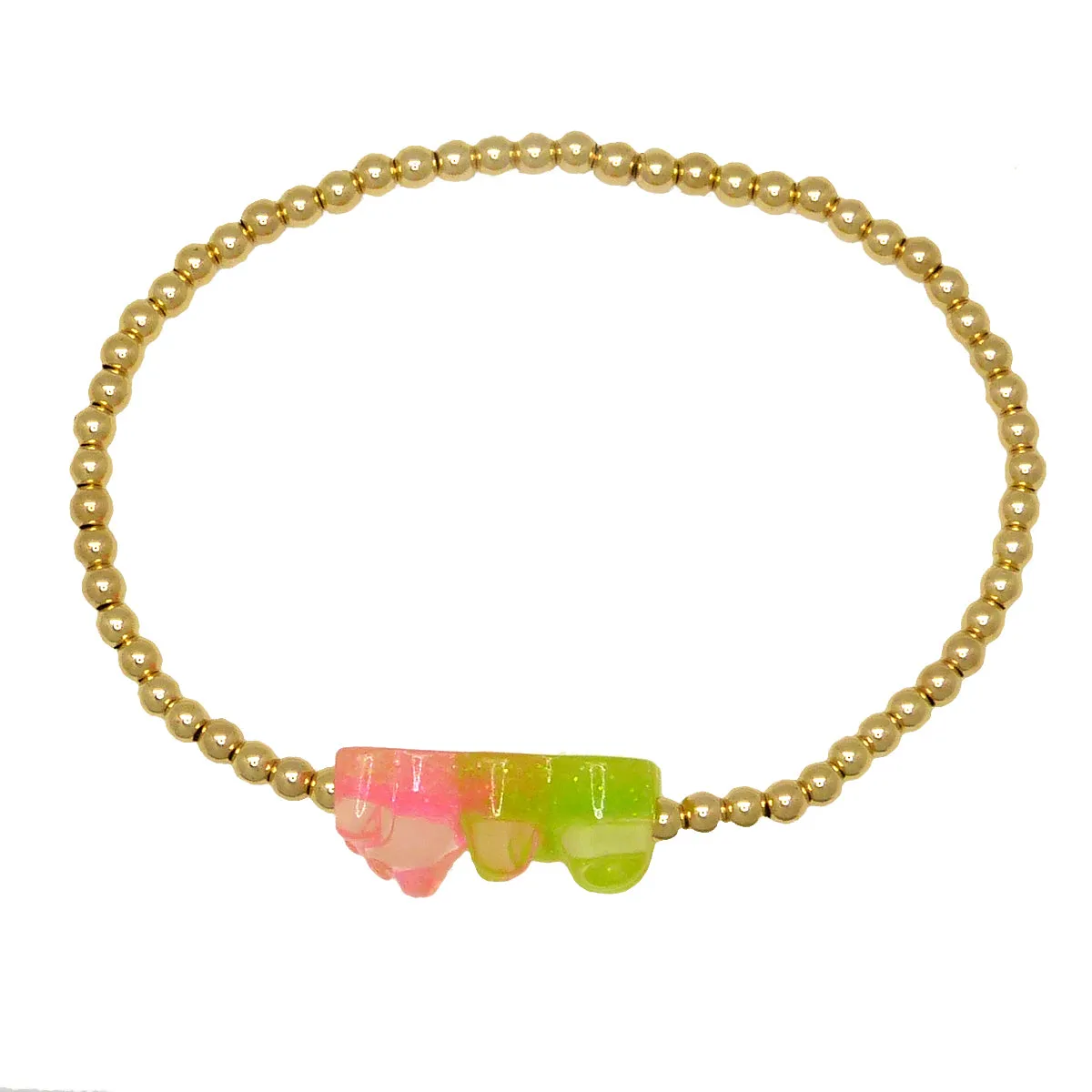 14K Gold Filled Ombre Gummy Bear Bracelet Kids & Adult by bara boheme