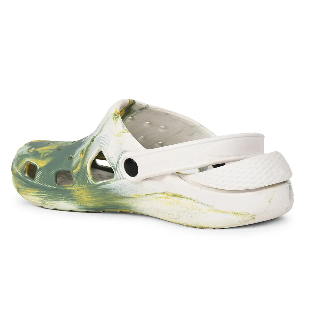 A-HA Casual Off White Slingback Clogs For Men WALKSTAR By Liberty