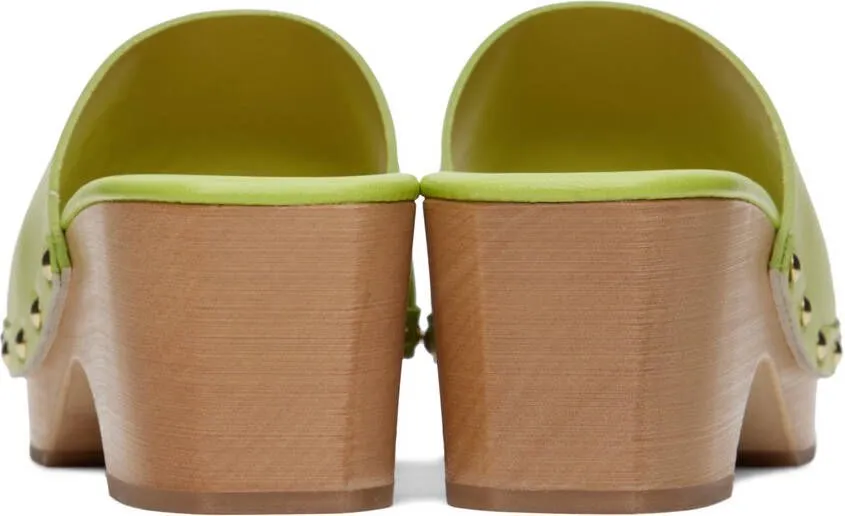 Aeyde Green Bobbie Clogs