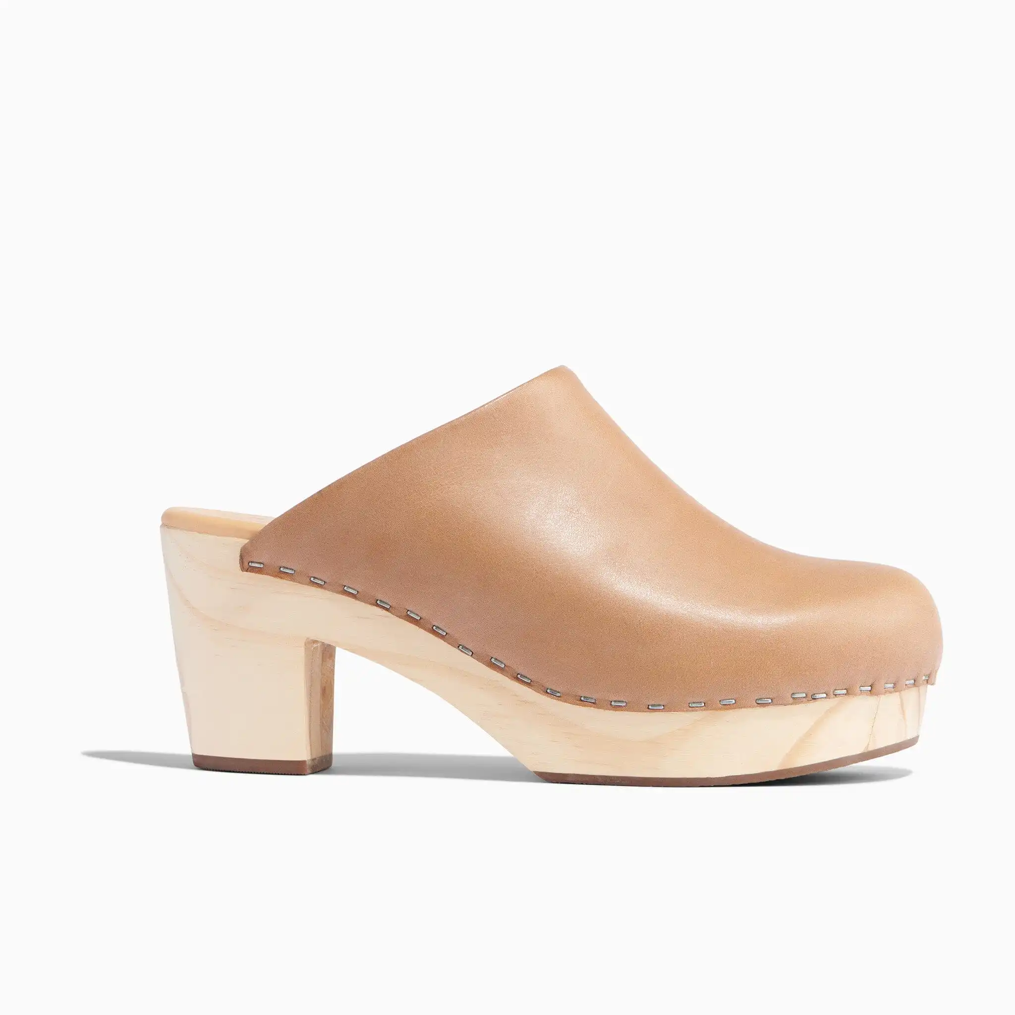 All-Day Heeled Clog Almond