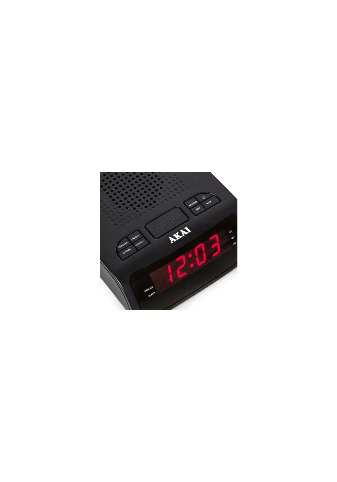 Am/Fm Alarm Clock Radio With Led Display | A61020 - Black