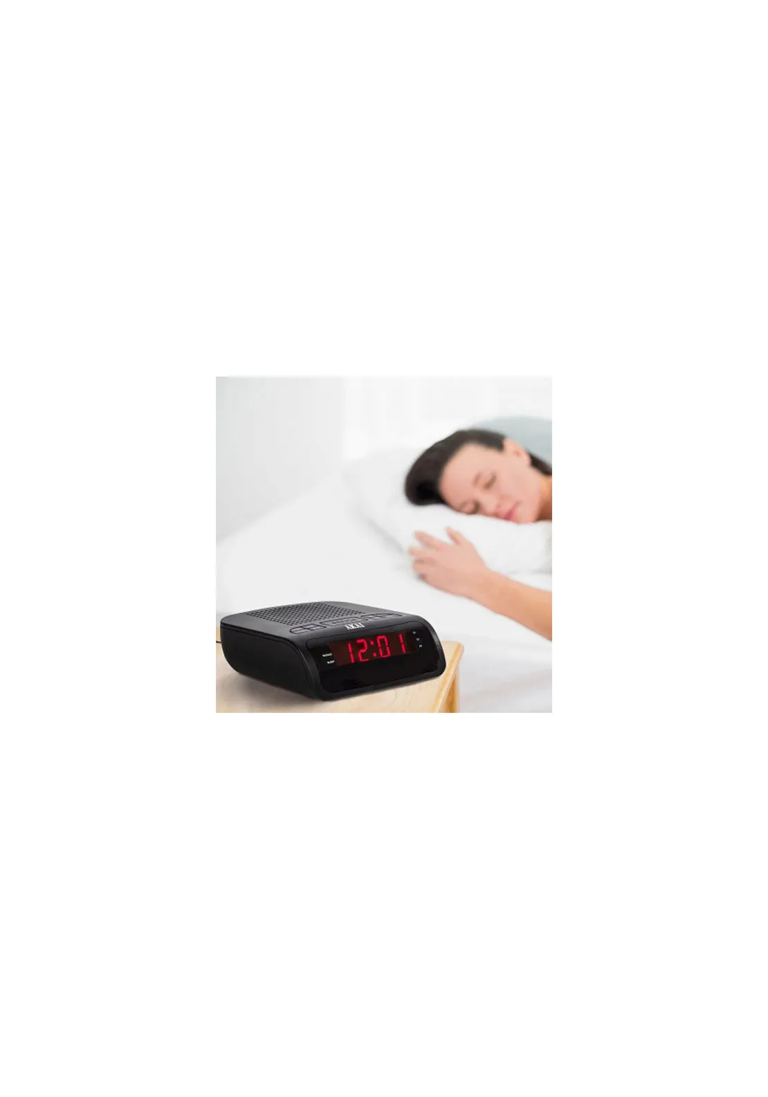 Am/Fm Alarm Clock Radio With Led Display | A61020 - Black