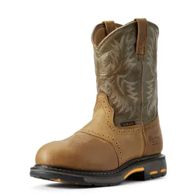 Ariat Mens Workhog Waterproof Composite Toe Work Boots- Aged Bark