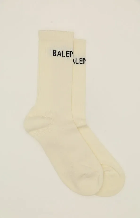 Balenciaga Logo Intarsia-Knit Tennis Socks