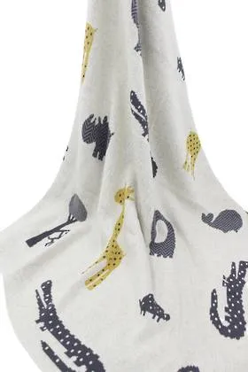 Beau Safari Cotton Baby Blanket