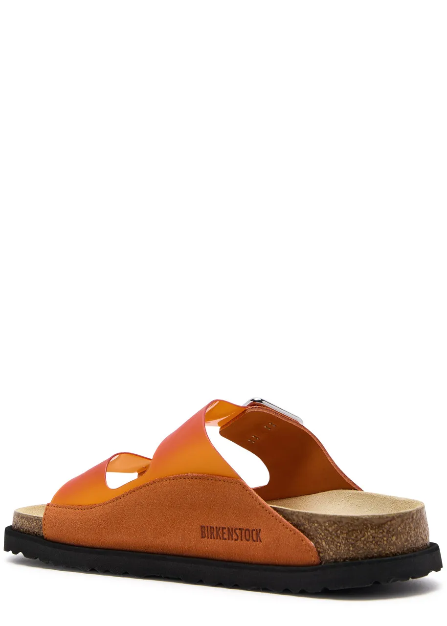 BIRKENSTOCK 1774 1774 Arizona Milky suede and PVC sliders -                         -                     -                