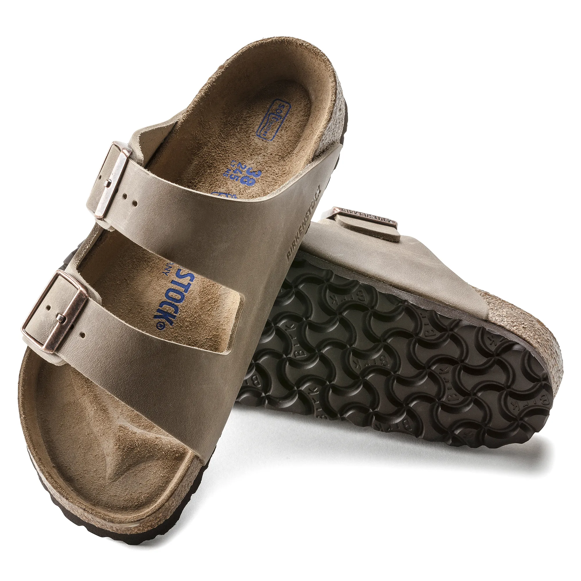 Birkenstock Arizona Soft Footbed Oiled Leather: Tobacco Brown 