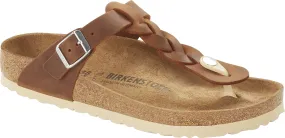 Birkenstock Gizeh Braid Cognac oiled leather 1021355