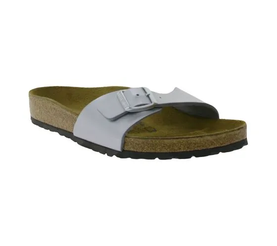 BIRKENSTOCK Madrid Pantoletten Made in Germany Sandale normale Breite 0040411 Silber