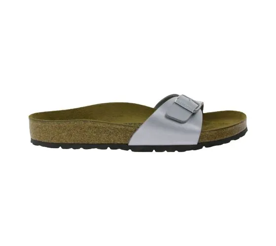 BIRKENSTOCK Madrid Pantoletten Made in Germany Sandale normale Breite 0040411 Silber