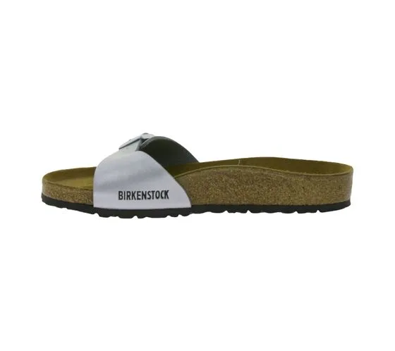 BIRKENSTOCK Madrid Pantoletten Made in Germany Sandale normale Breite 0040411 Silber