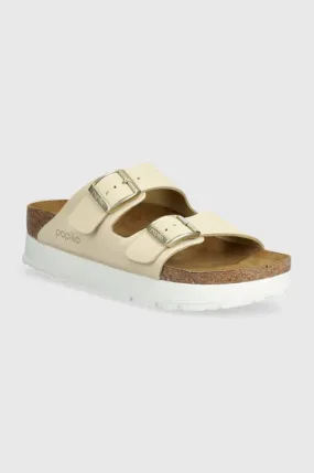 Birkenstock nubuck sliders BIRKENSTOCK X PAPILLIO Arizona Platform Flex beige color 1026924