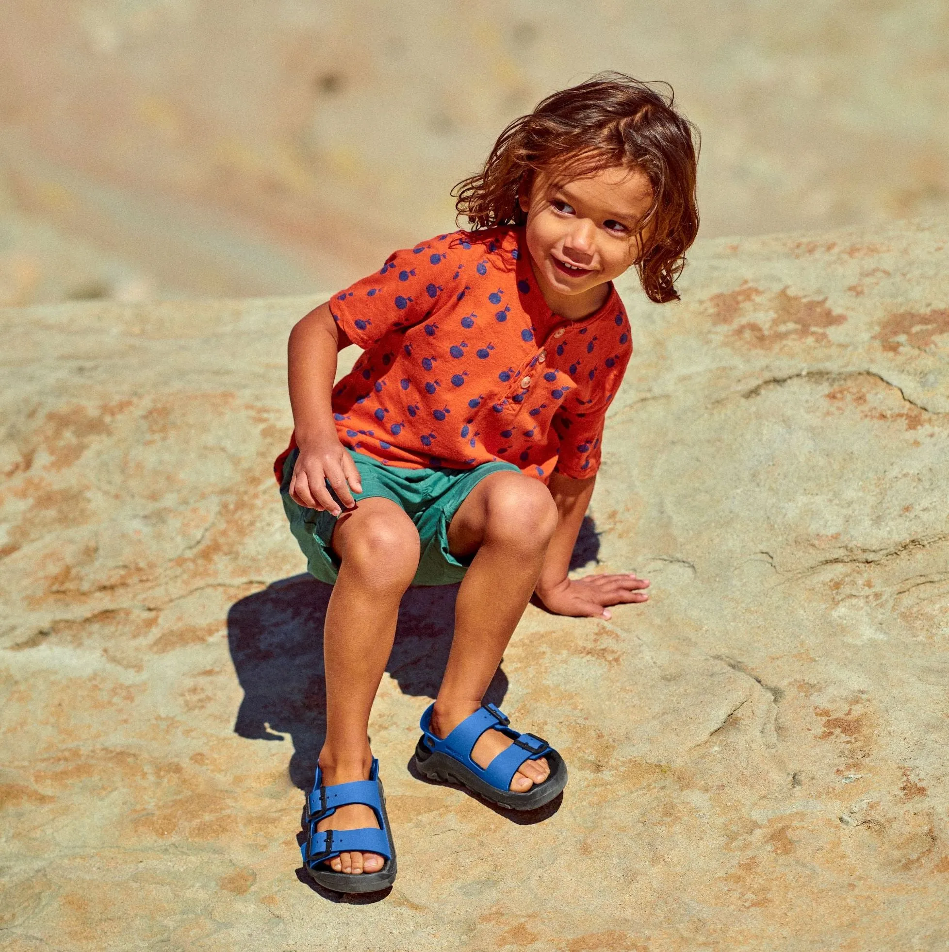 Birkenstock Rugged Kids Mogami icy ultra blue Birko-Flor