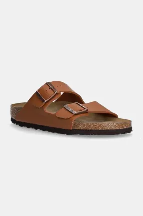 Birkenstock sliders Arizona women's brown color