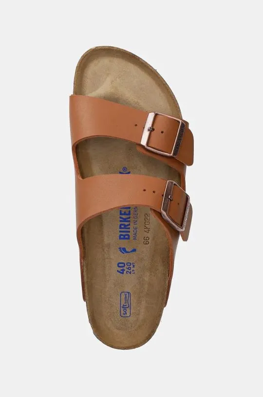 Birkenstock sliders Arizona women's brown color