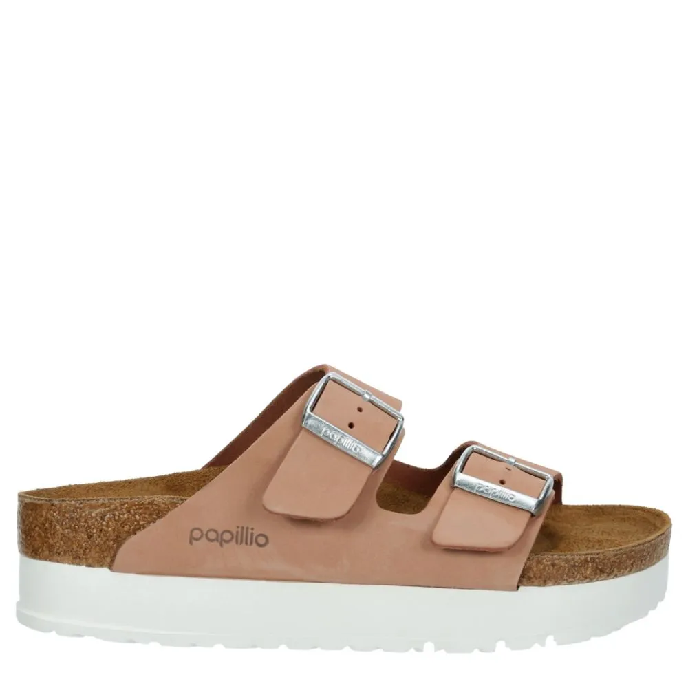 BIRKENSTOCK  WOMENS ARIZONA PLATFORM FLEX SANDAL BY PAPILLIO