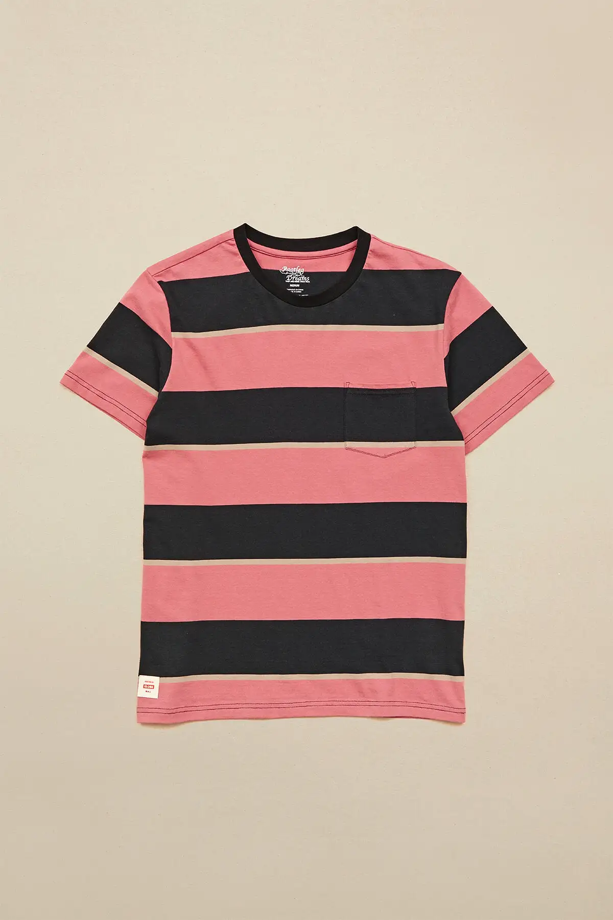 Bootleg Dreams Stripe Tee - Smoke