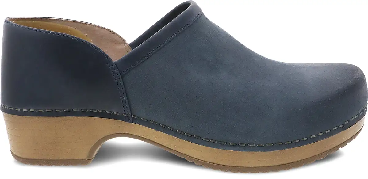 Brenna Navy Burnished Suede