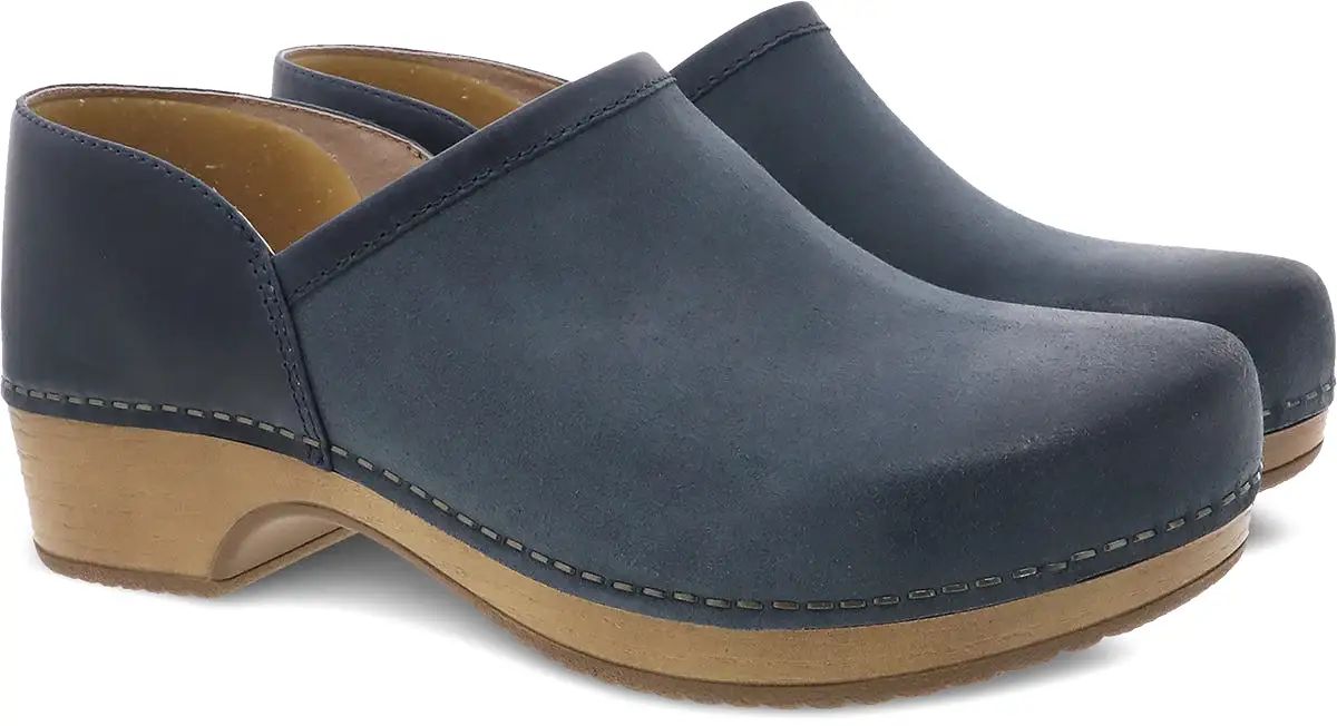 Brenna Navy Burnished Suede