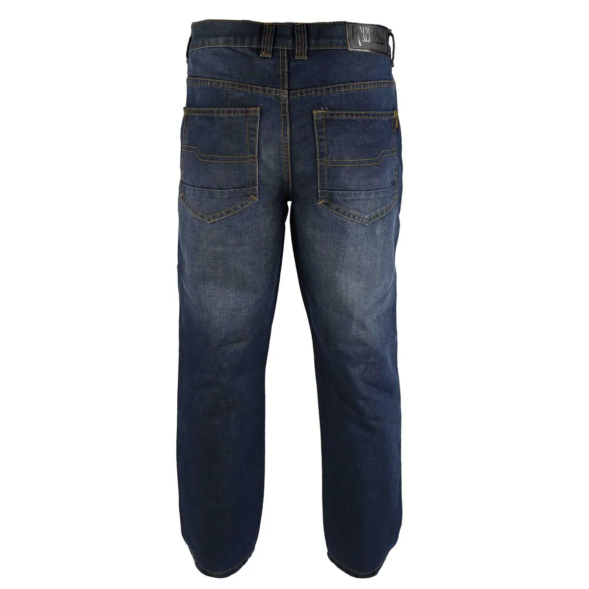 Buy Mens Tapered Fit Jeans by Raphael Valencino with Contrasting Stitching and Faded Design - Fast UK Delivery | Insight Clothin