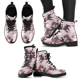 Camouflage Women's Leather Boots