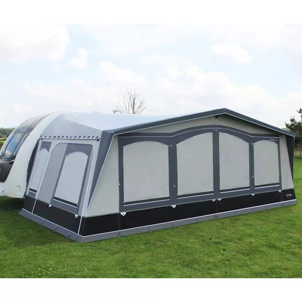 Camptech Buckingham DL 3m Seasonal Traditional Full Caravan Awning + Free Storm Straps (2024)