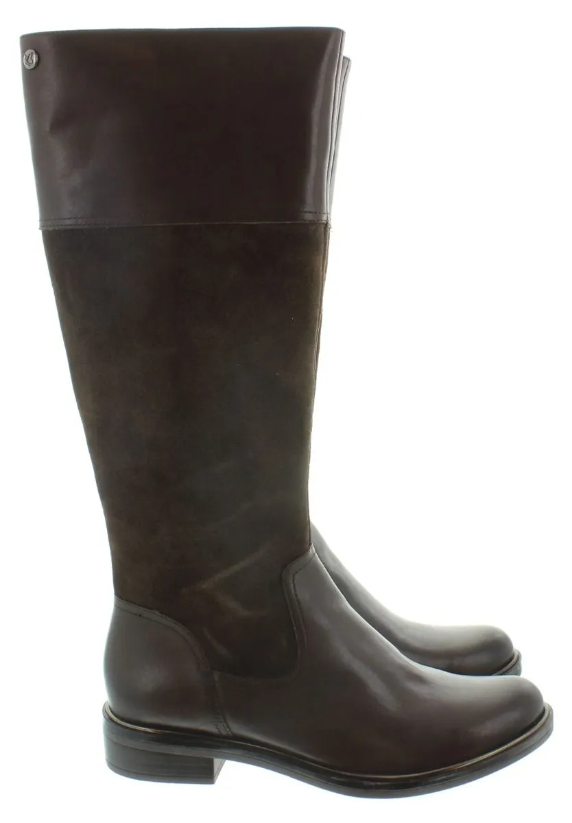 CAPRICE Ladies 25524 Flat Knee Boots In Brown