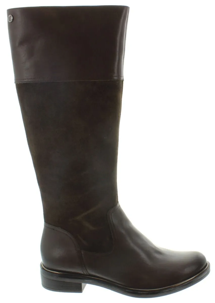 CAPRICE Ladies 25524 Flat Knee Boots In Brown