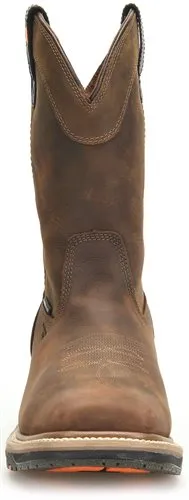 Carolina Mens Waterproof Pull On Met. Guard Comp. Toe Work Boots- Brown