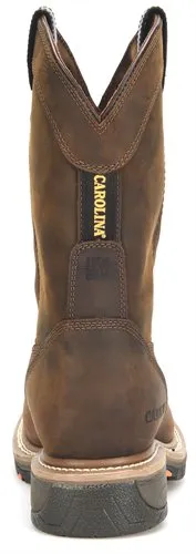 Carolina Mens Waterproof Pull On Met. Guard Comp. Toe Work Boots- Brown