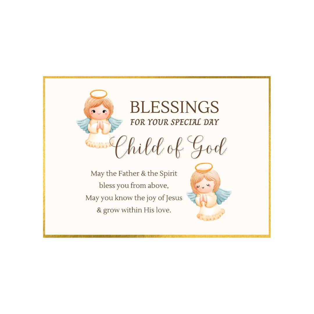 Child/Baby Blanket - Baptised in Christ/Child of God (Personalisation Available)