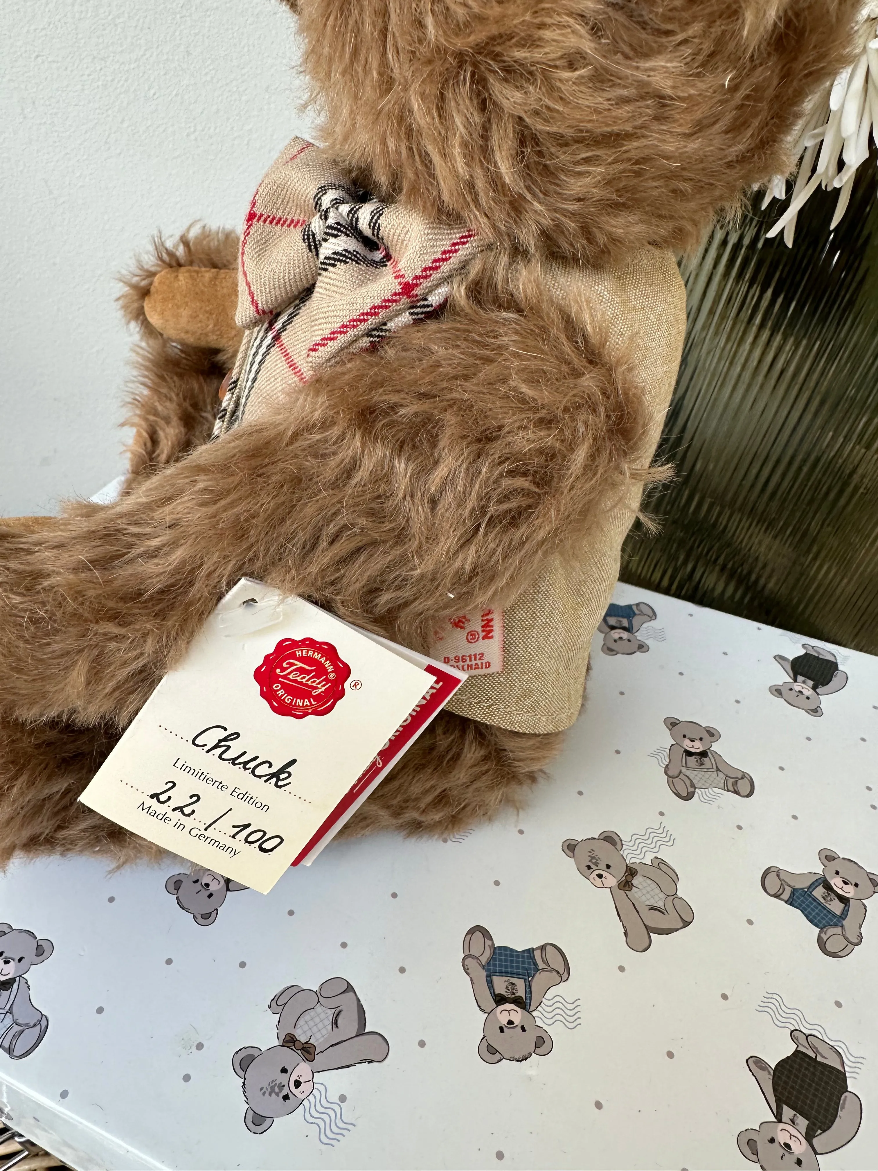 Chuck Teddy Hermann Limited Edition Mohair Teddy Bear No 22