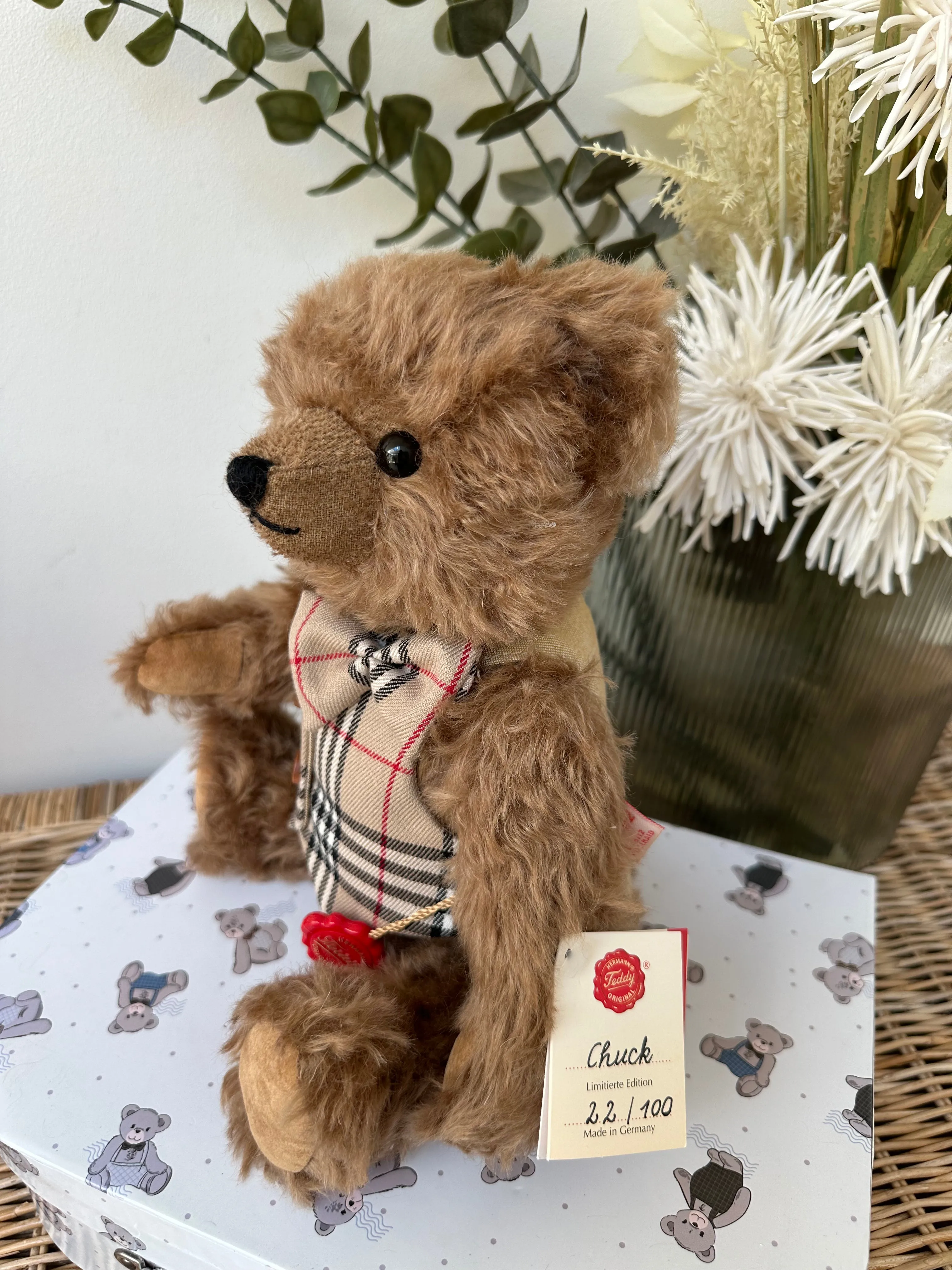 Chuck Teddy Hermann Limited Edition Mohair Teddy Bear No 22