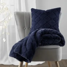 Cosy Diamond Cushion X43 - Navy