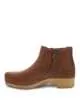 Dansko Womens Barbara Zip Up Boots- Tan Burnished Nubuck