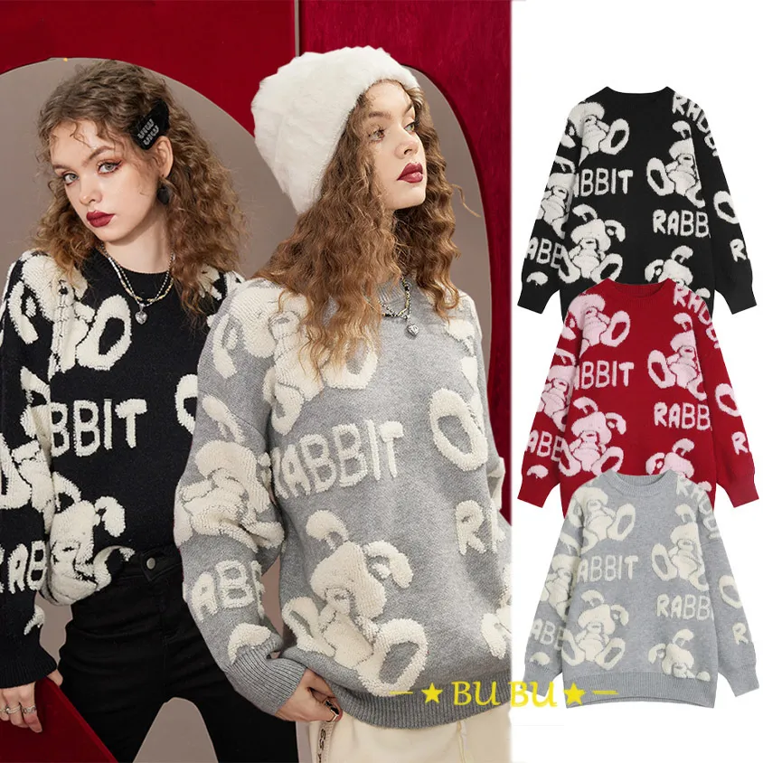 ELF SACK  |Crew Neck Casual Style Unisex Blended Fabrics Long Sleeves