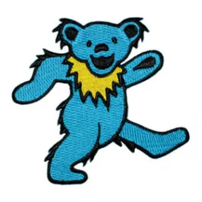 Grateful Dead 2 Bear-Blue Iron-On Patch