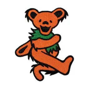 Grateful Dead 2 Bear-orange Iron-On Patch