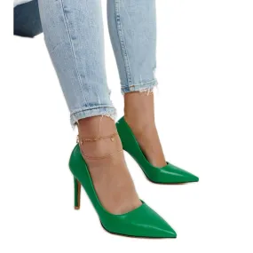 Green classic Yassira high heels