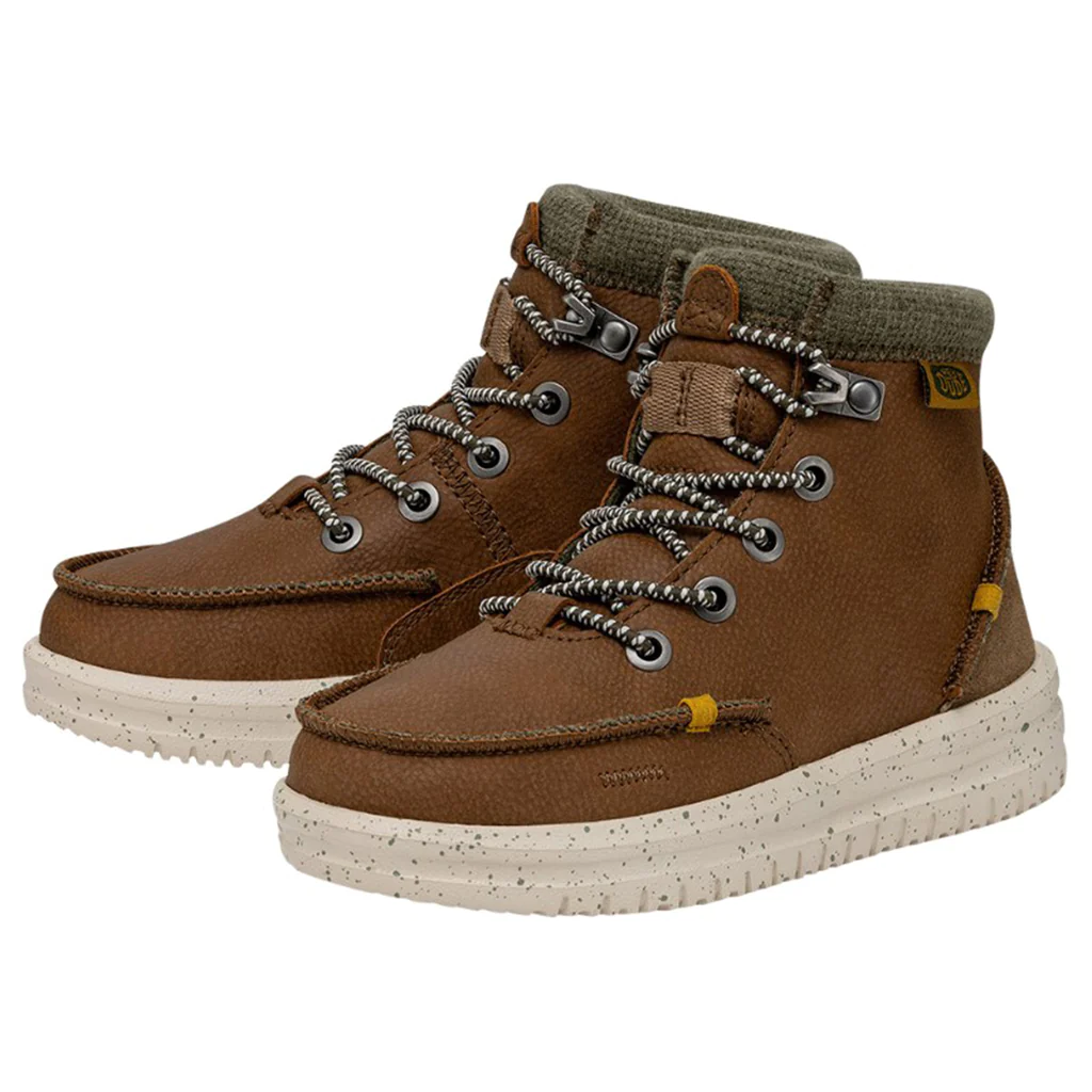 Hey Dude Boys Youth Bradley Boots-Walnut