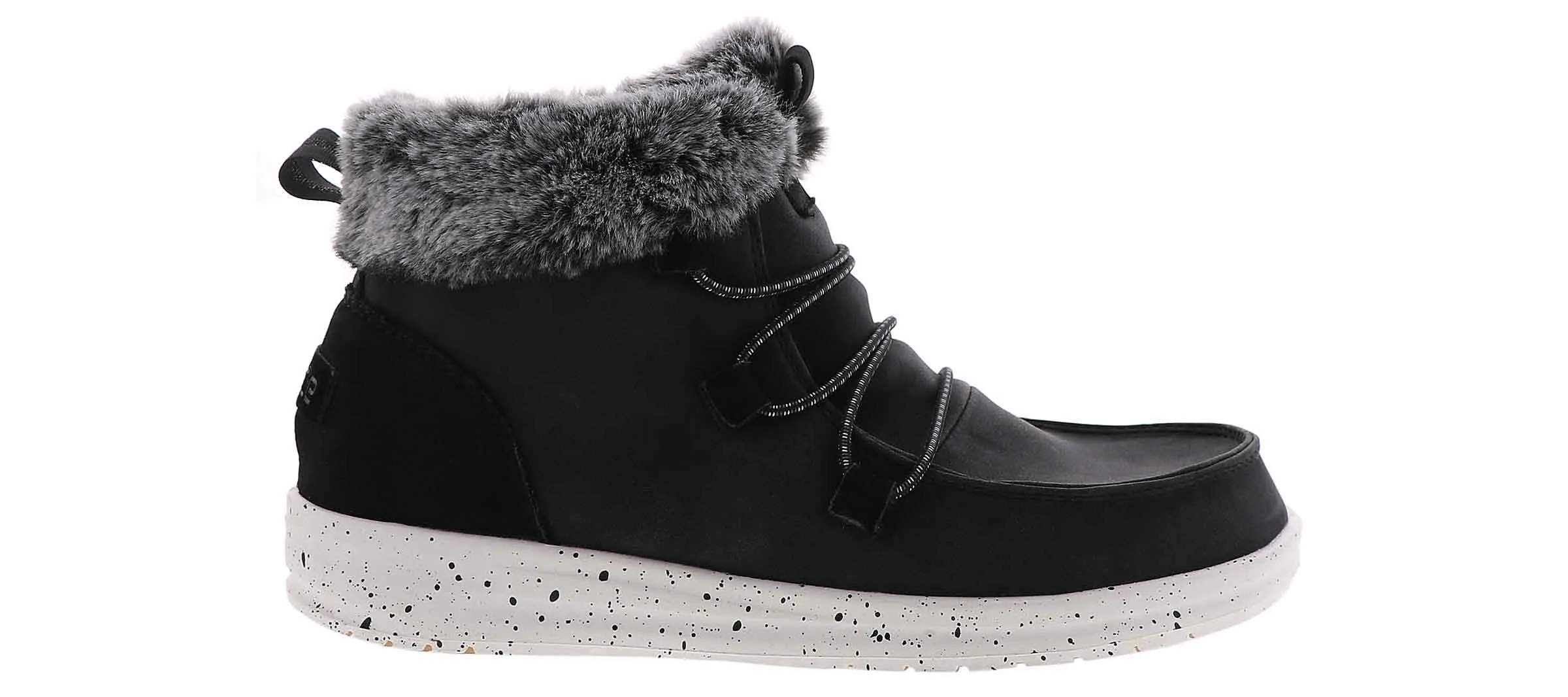 Hey Dude Womens Eloise Slip On Boots- Black