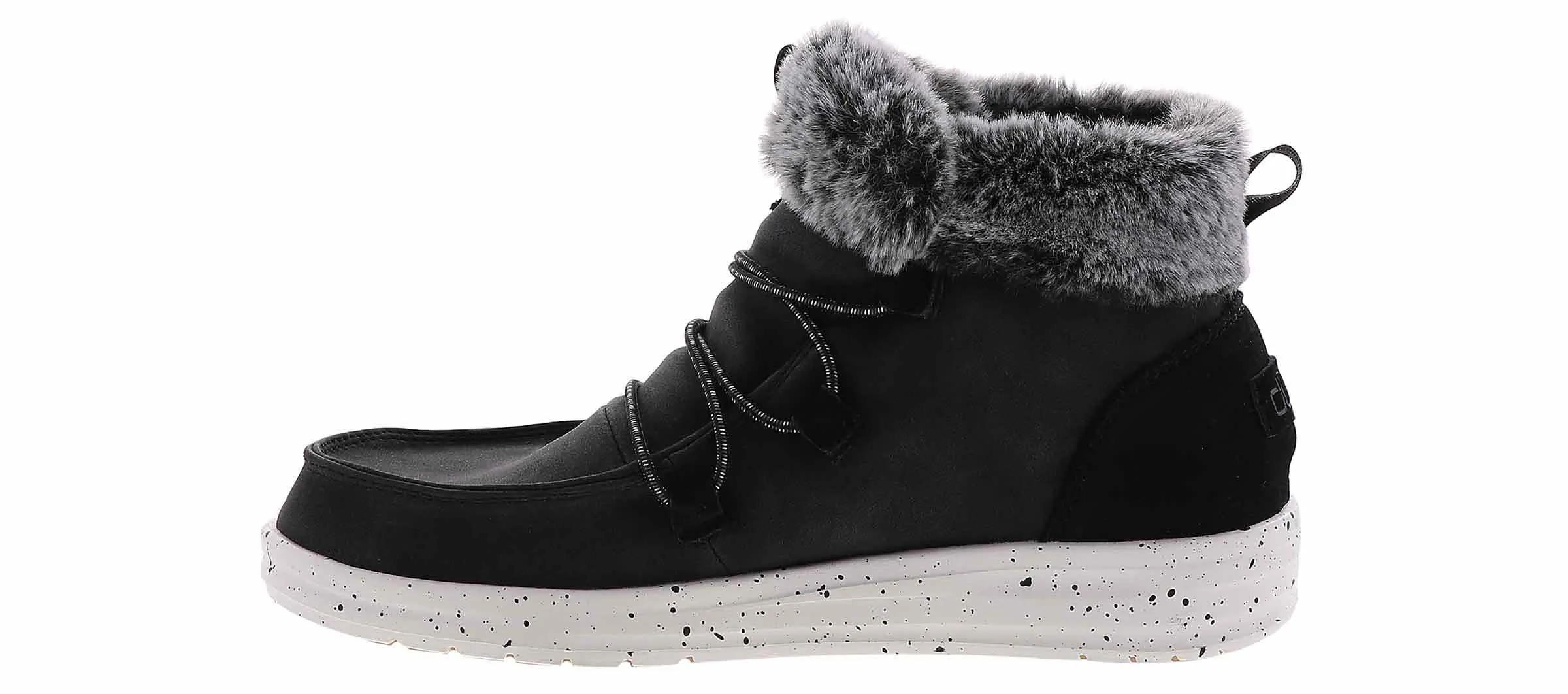 Hey Dude Womens Eloise Slip On Boots- Black