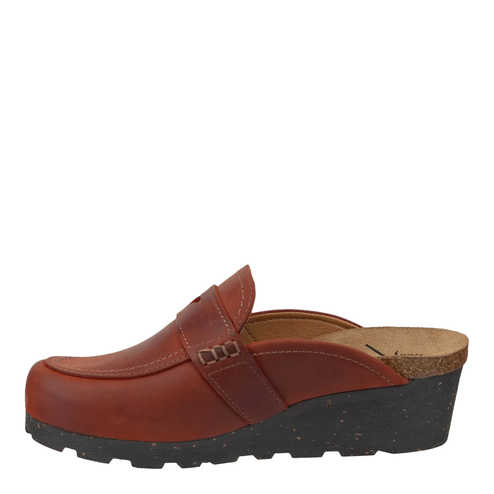 HOMAGE in RUST Wedge Clogs