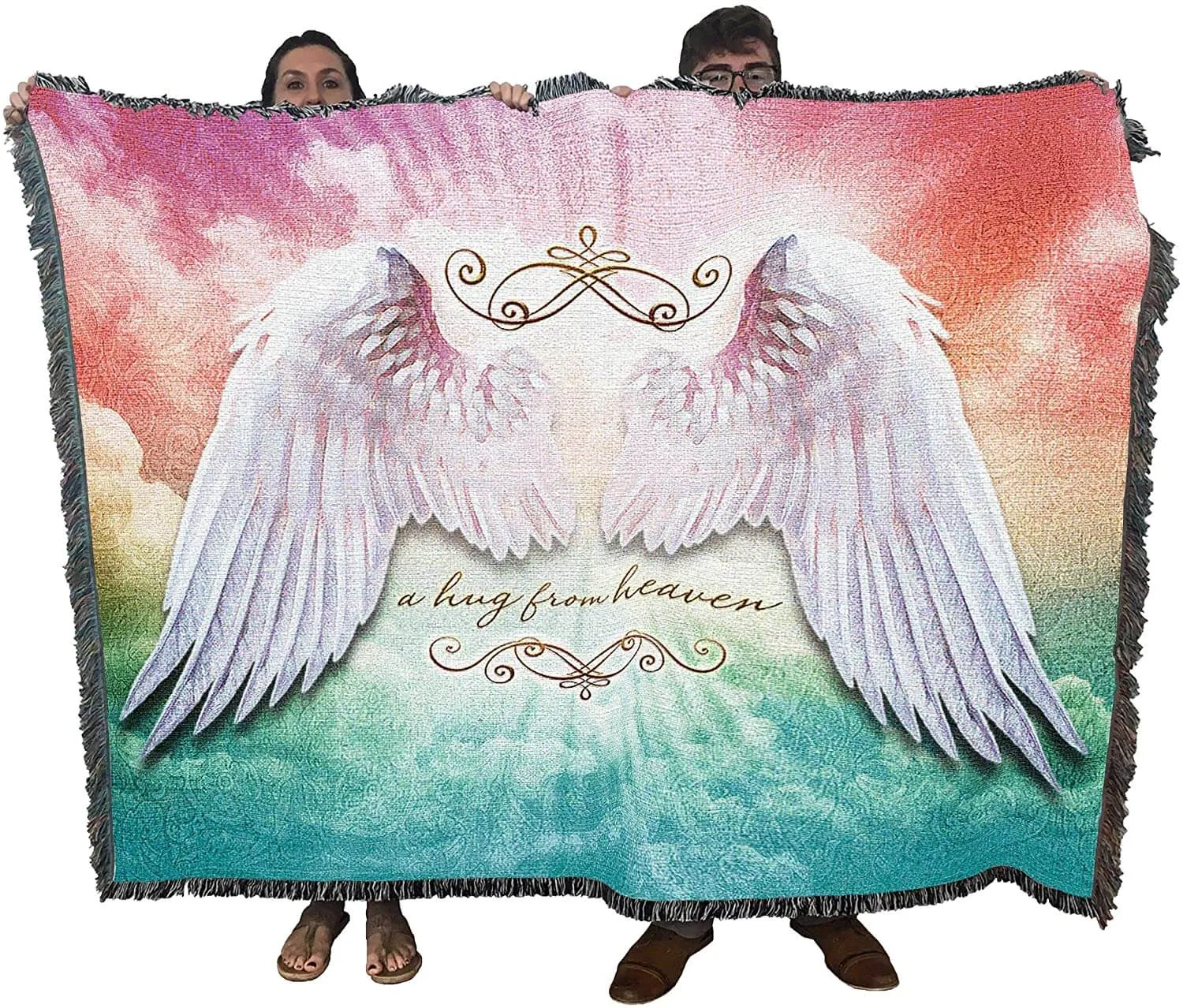 Hug From Heaven Tapestry Blanket