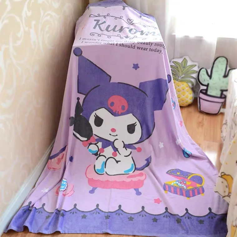 Huge kuromi shower/blanket / beach towel