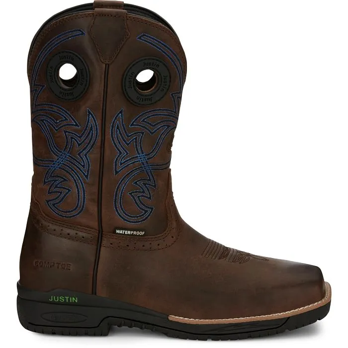 Justin Nitread 11′ Composite Toe Work Boots-Toffee Brown