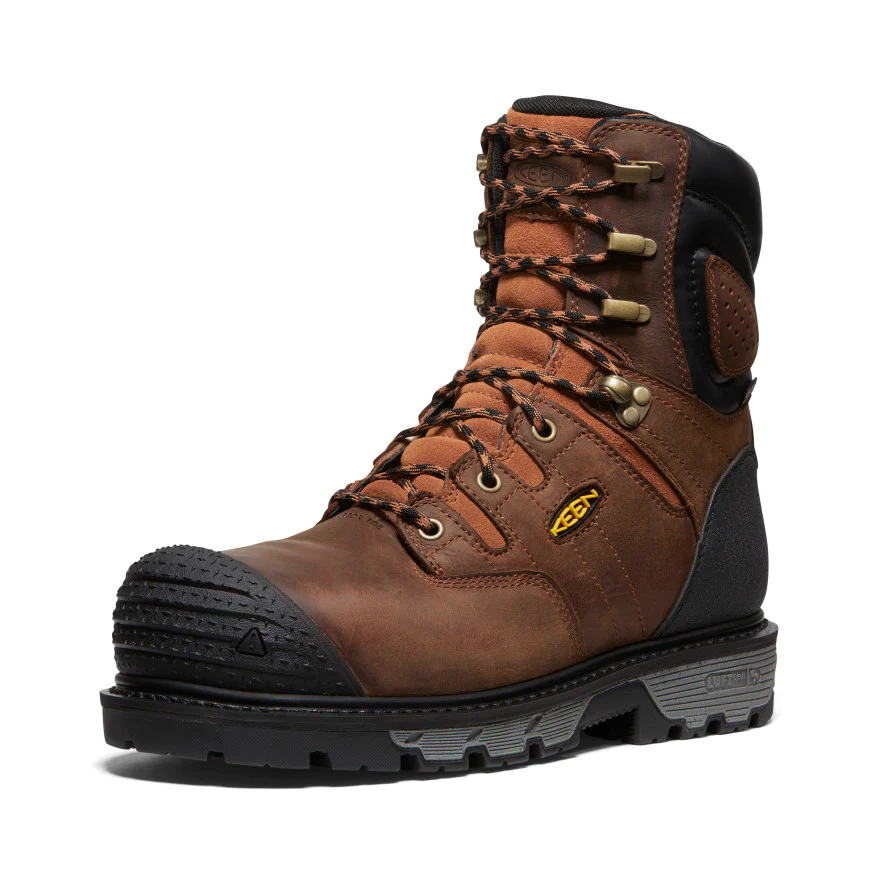 Keen Utility Men’s Camden 8′ Waterproof Insulated Safety Toe Boots- Brown